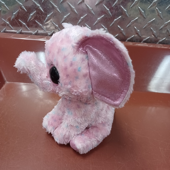 •TY Beanie Boo “Ellie” the Adorable Pink Elephant  big eyes (6 inch) - Picture 3 of 9